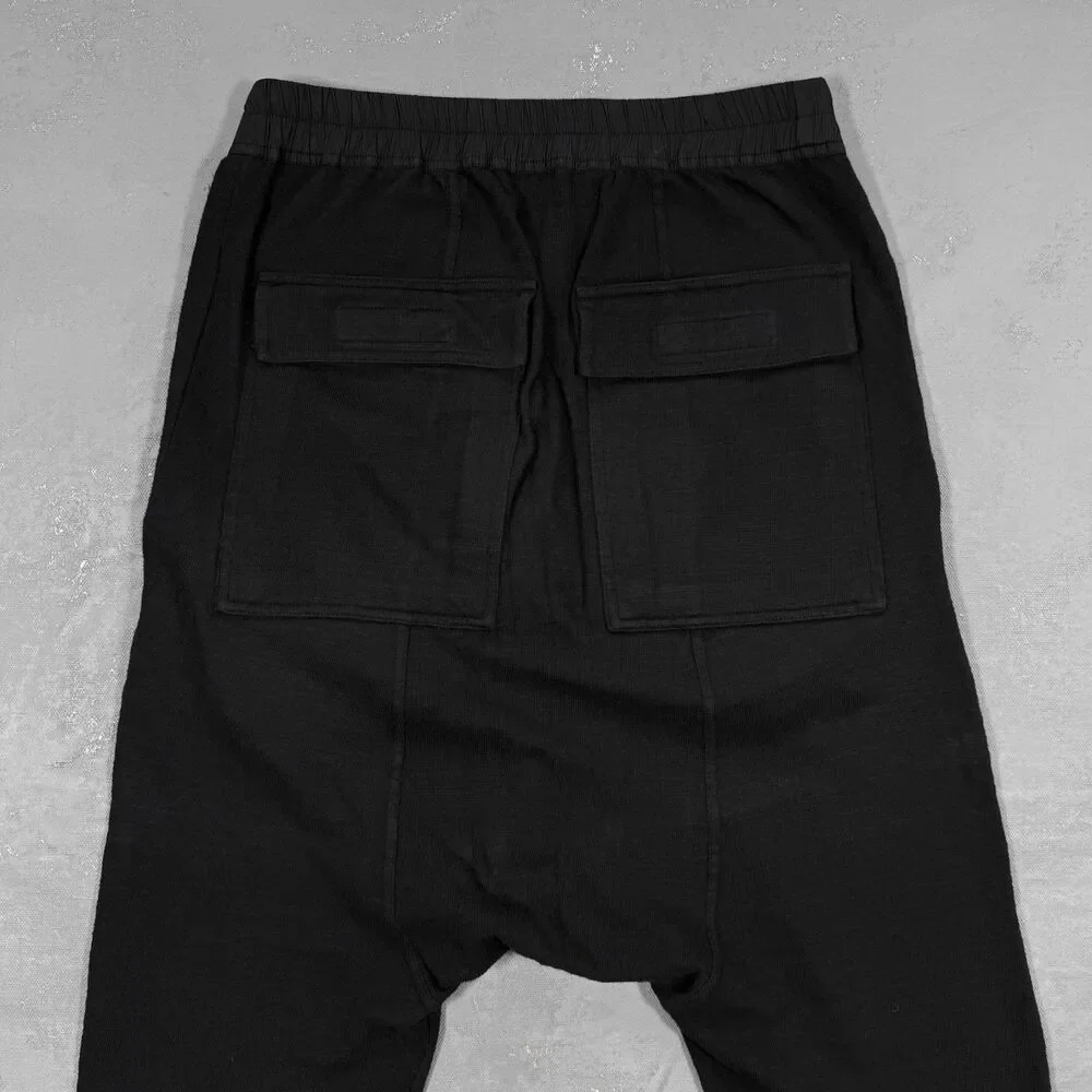 Rick Owens Drkshdw F/W 17 Drawstring Cropped Pants in Cotton Jersey Knit Men's S